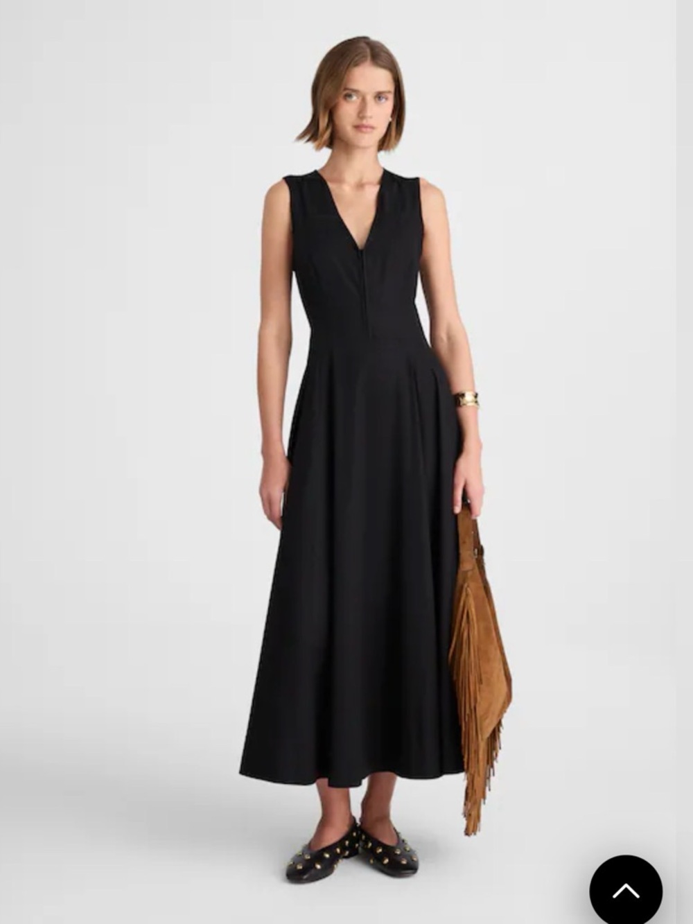 Madewell V-Neck Circle Midi Dress